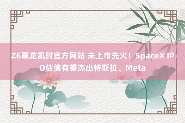 Z6尊龙凯时官方网站 未上市先火！SpaceX IPO估值有望杰出特斯拉、Meta