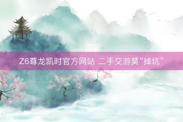 Z6尊龙凯时官方网站 二手交游莫“掉坑”