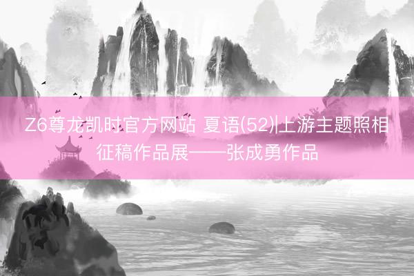 Z6尊龙凯时官方网站 夏语(52)|上游主题照相征稿作品展——张成勇作品