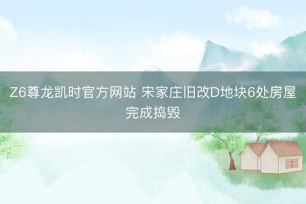 Z6尊龙凯时官方网站 宋家庄旧改D地块6处房屋完成捣毁