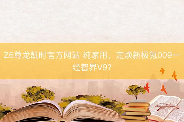 Z6尊龙凯时官方网站 纯家用，定焕新极氪009一经智界V9？